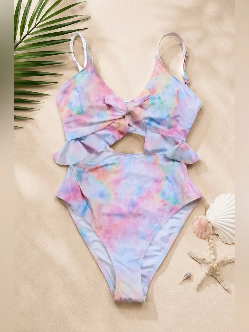 NWT Hurley One-Piece‎ Cut Out Tie Dye Lined Swimsuit 3X